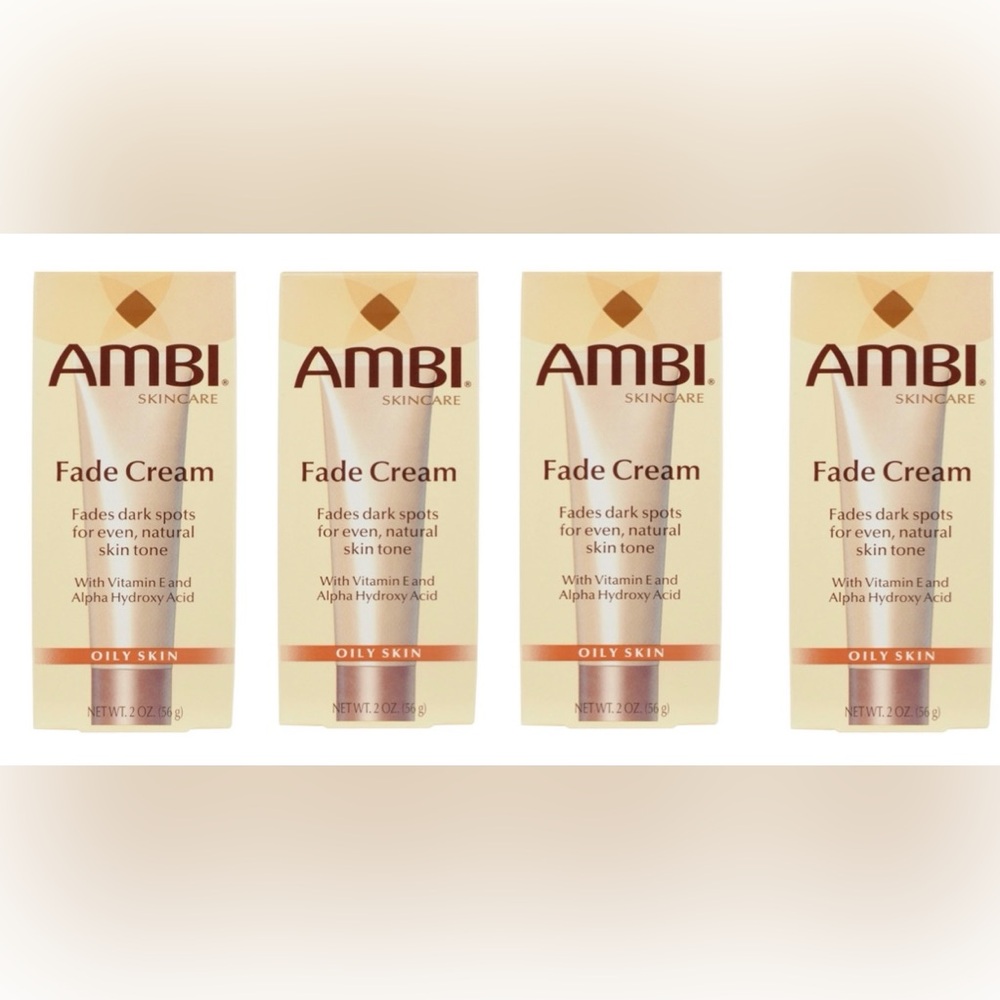 4x AMBI Even & Clear Oily Skin Facial Fade Cream 2 oz